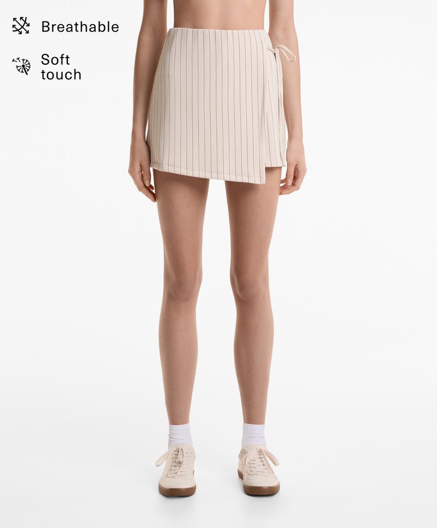 Шорты с завязками из мягкой ткани с модалом