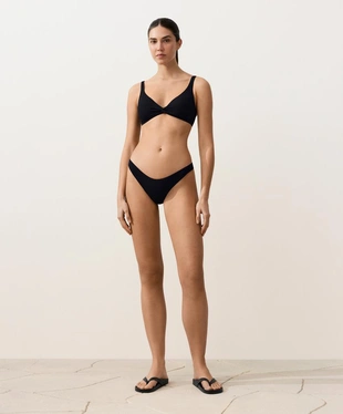 Плавки бикини бразильяно U-образной формы из ткани пике- Заказать в России