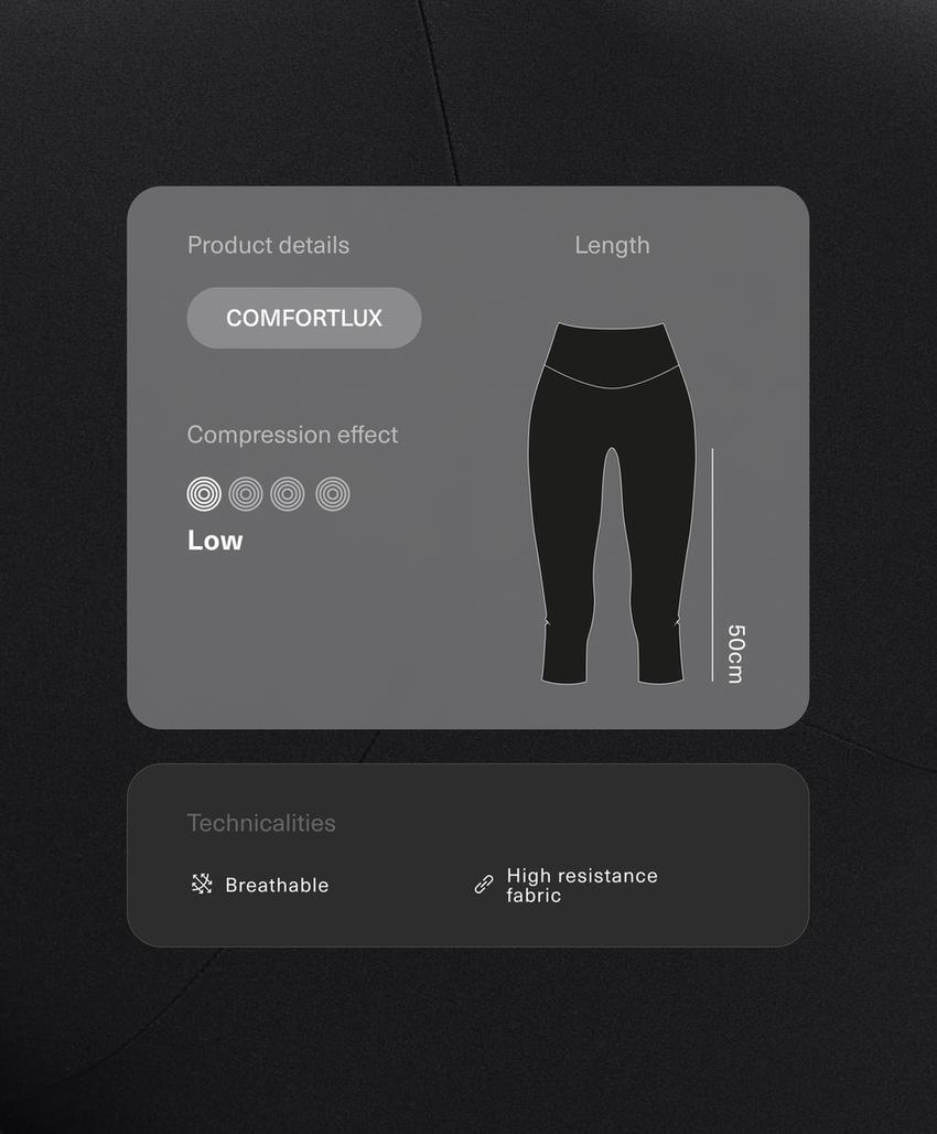 Капри-леггинсы comfortlux супер-высокой посадки 50 см