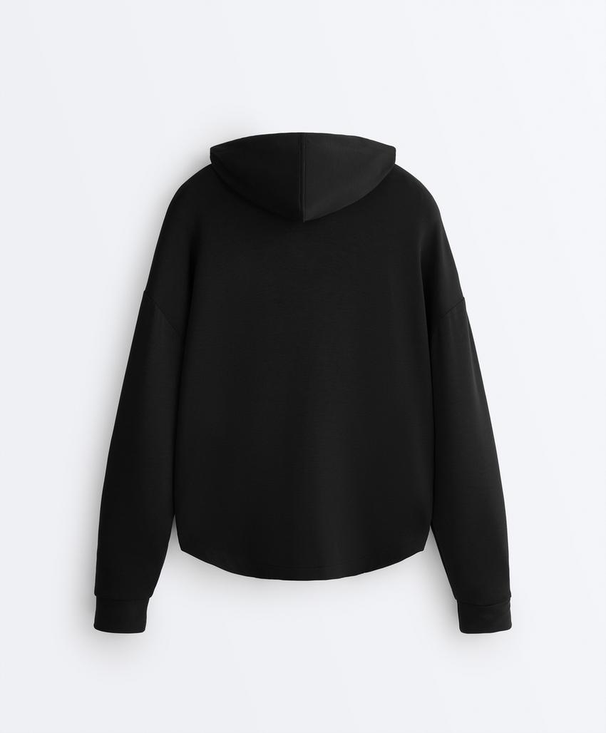 Толстовка из модала с молнией и мягким на ощупь флисом