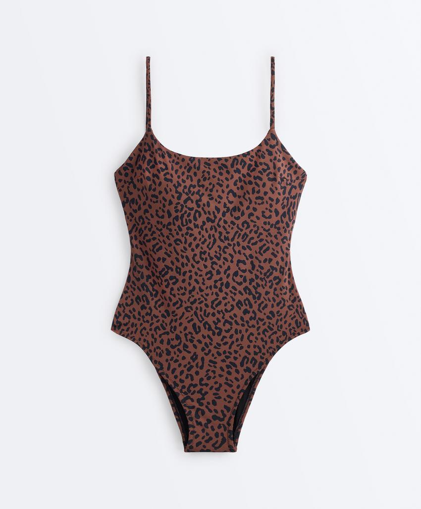 Купальник с леопардовым принтом