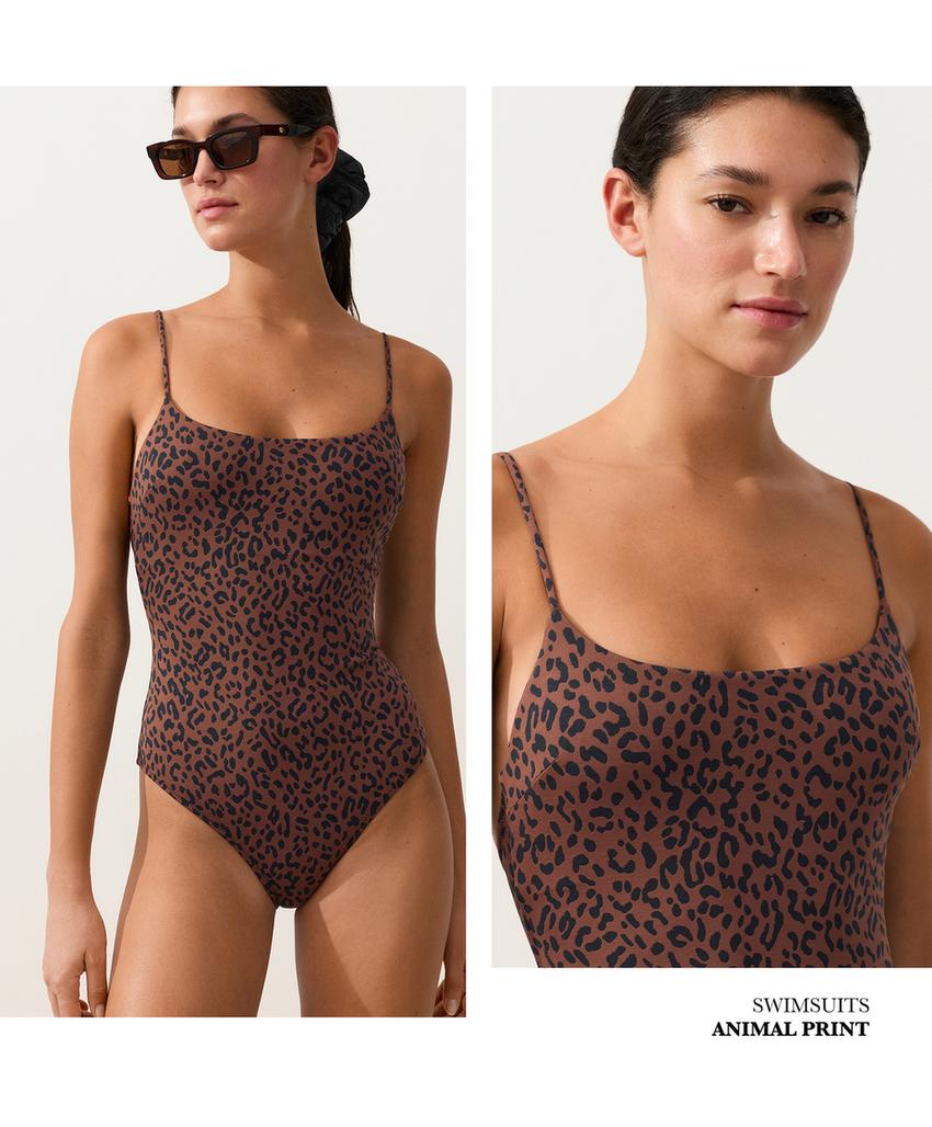 Купальник с леопардовым принтом