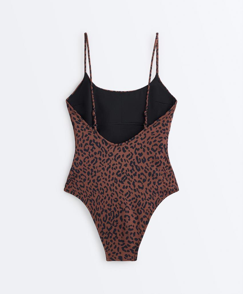 Купальник с леопардовым принтом
