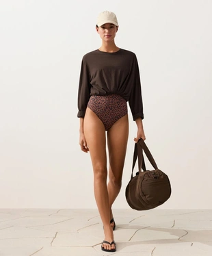 Купальник с леопардовым принтом- Заказать в России