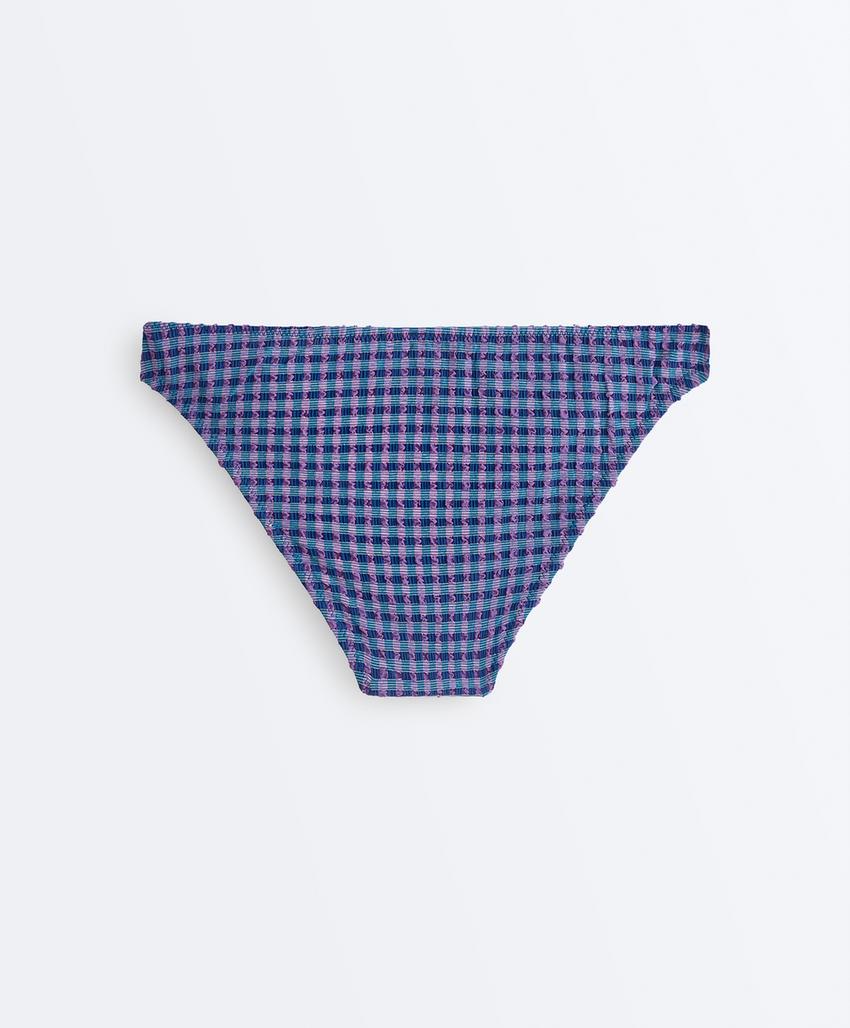 Классические плавки бикини в клетку виши
