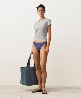 Классические плавки бикини в клетку виши- Заказать в России