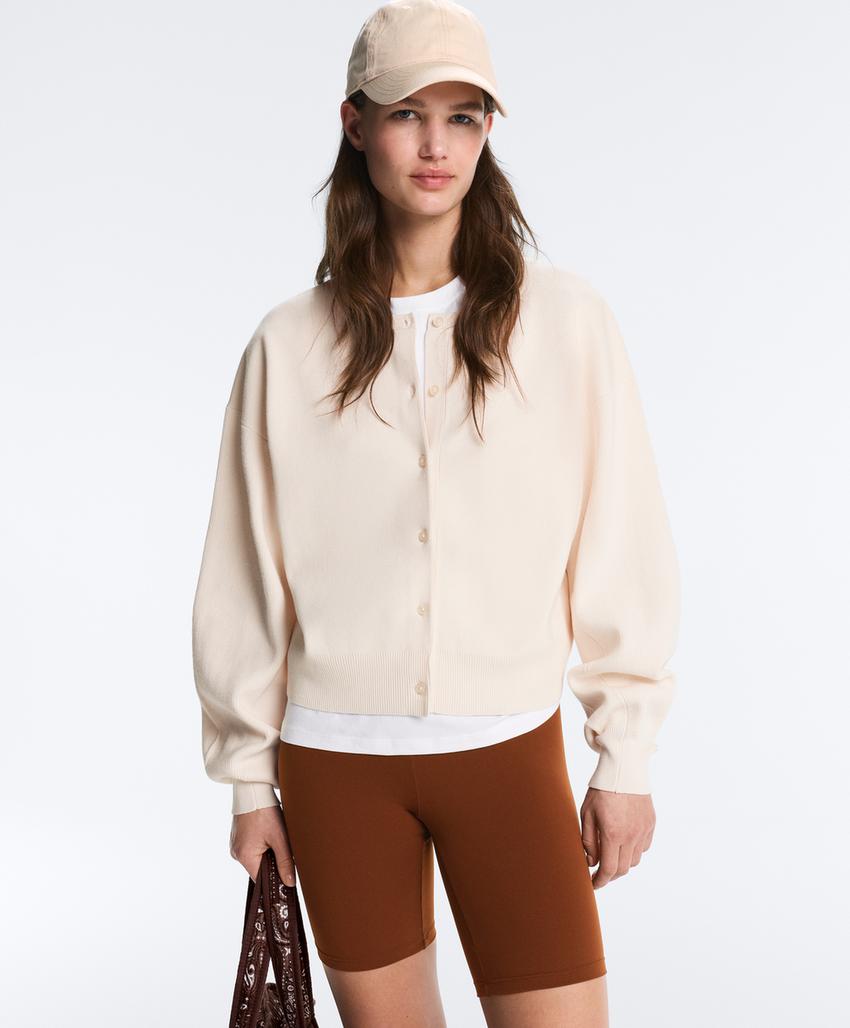 Кардиган с рукавами balloon