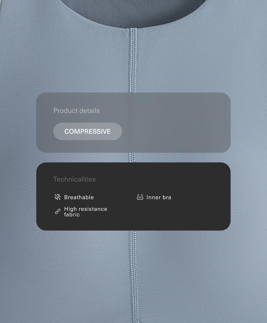 Tank top Compressive со швами