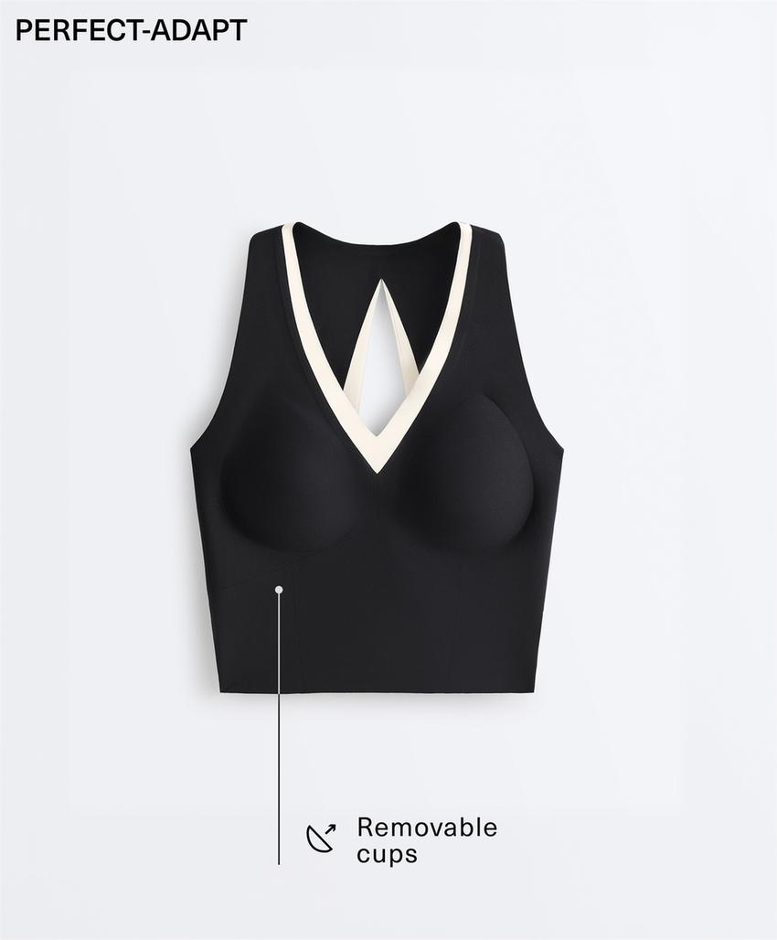 Майка Perfect-adapt с контрастными деталями