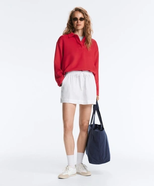 Рубашка-поло с длинным рукавом из пике- Заказать в России