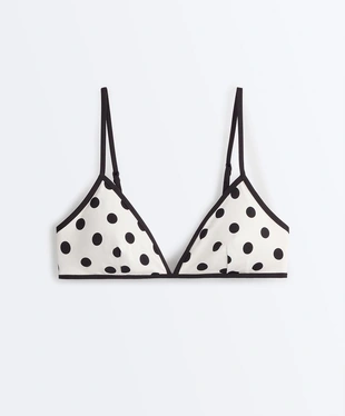 Топ бикини из пике в горошек- Заказать в России