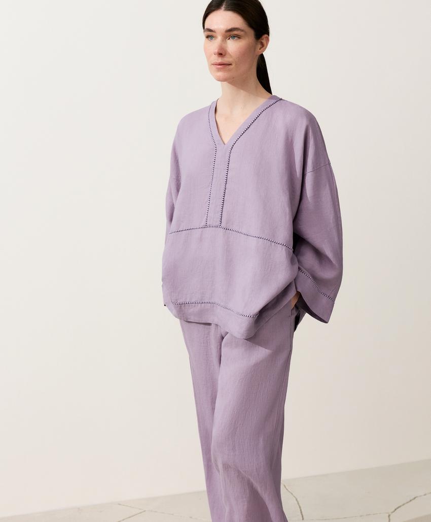 Рубашка-кафтан из 100%-го льна