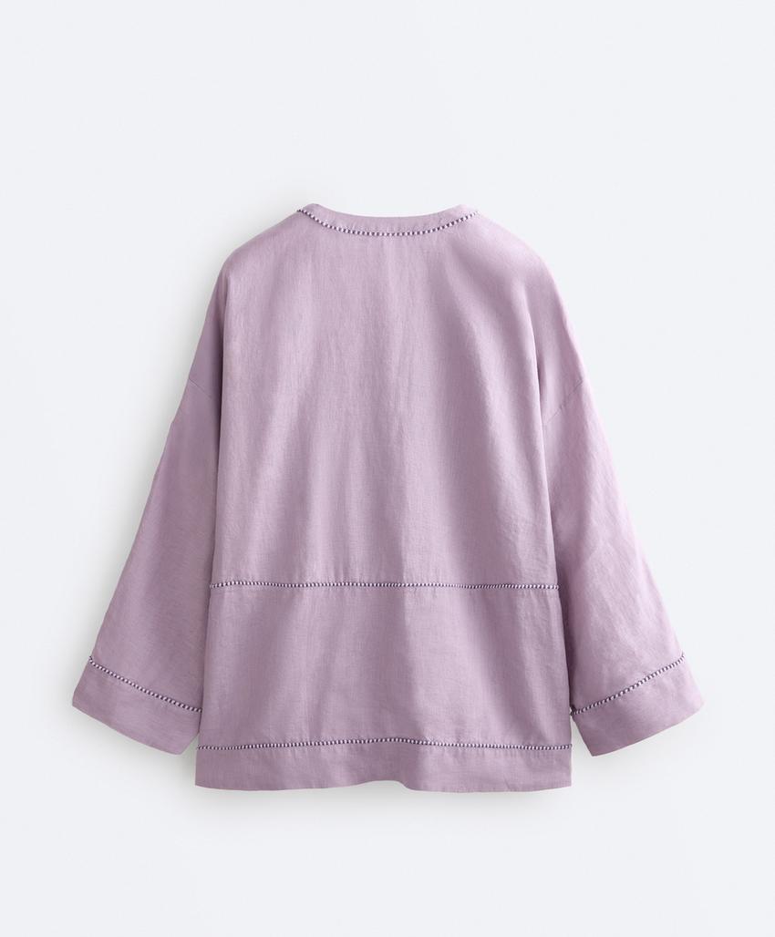 Рубашка-кафтан из 100%-го льна