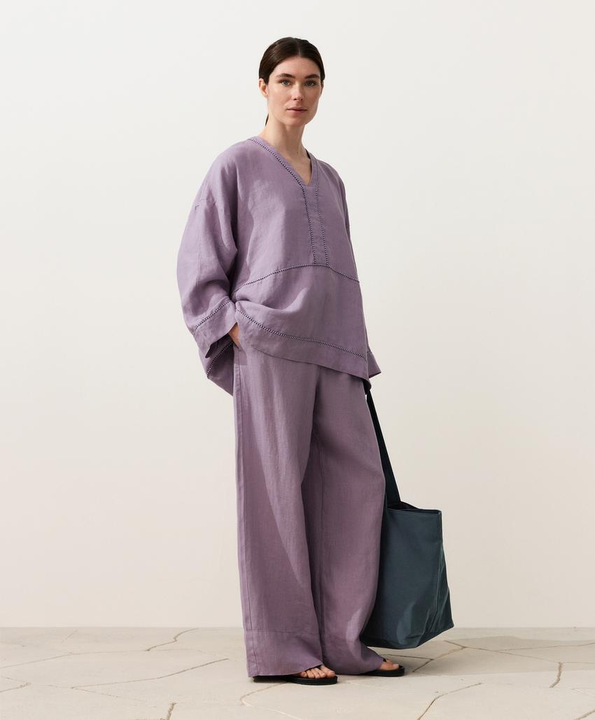 Рубашка-кафтан из 100%-го льна