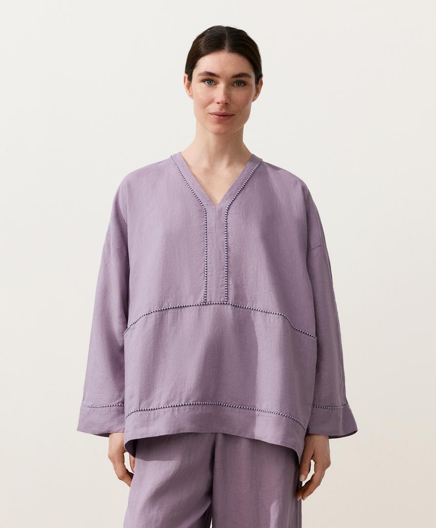 Рубашка-кафтан из 100%-го льна