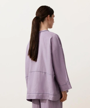 Рубашка-кафтан из 100%-го льна- Заказать в России