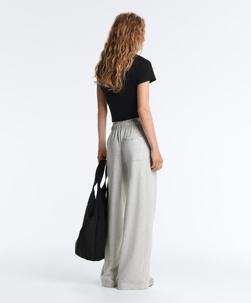 Футболка Rib Fit из смесового хлопка