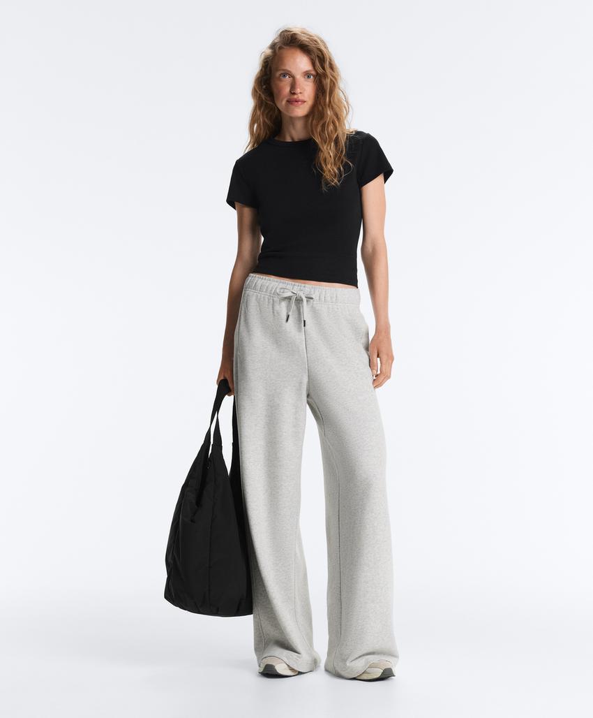 Футболка Rib Fit из смесового хлопка