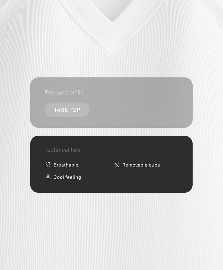 Топ на бретелях из ребристой модальной смеси