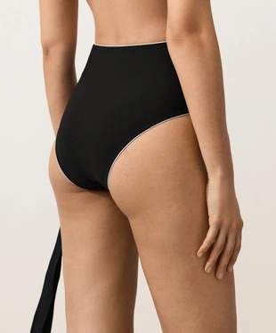 Классические высокие плавки бикини с Piping- Заказать в России