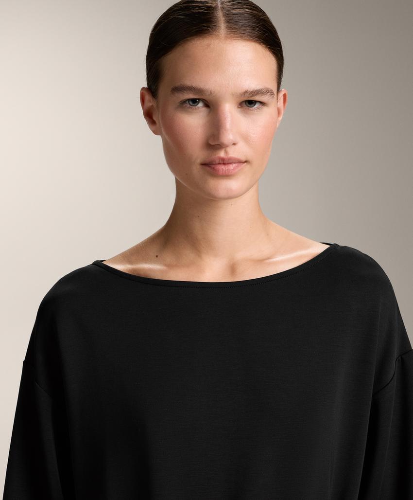 Длинная толстовка с узлом из мягкого модала