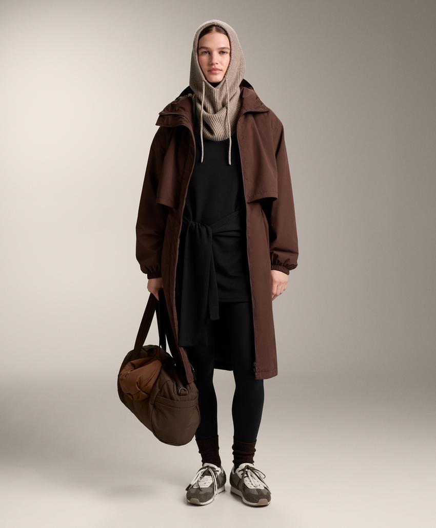 Длинная толстовка с узлом из мягкого модала