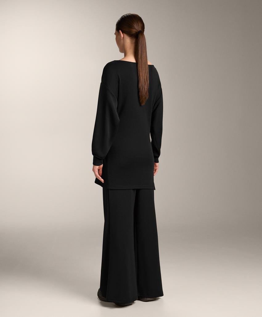 Длинная толстовка с узлом из мягкого модала