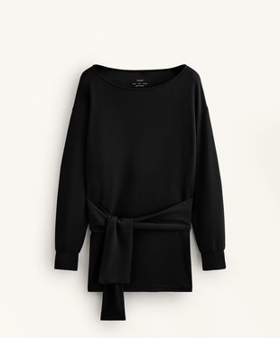 Длинная толстовка с узлом из мягкого модала- Заказать в России