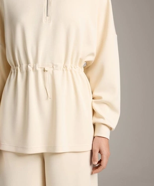 Толстовка на полумолнии из модала с мягким прикосновением- Заказать в России