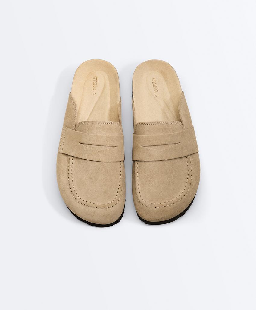 Замшевые сабо