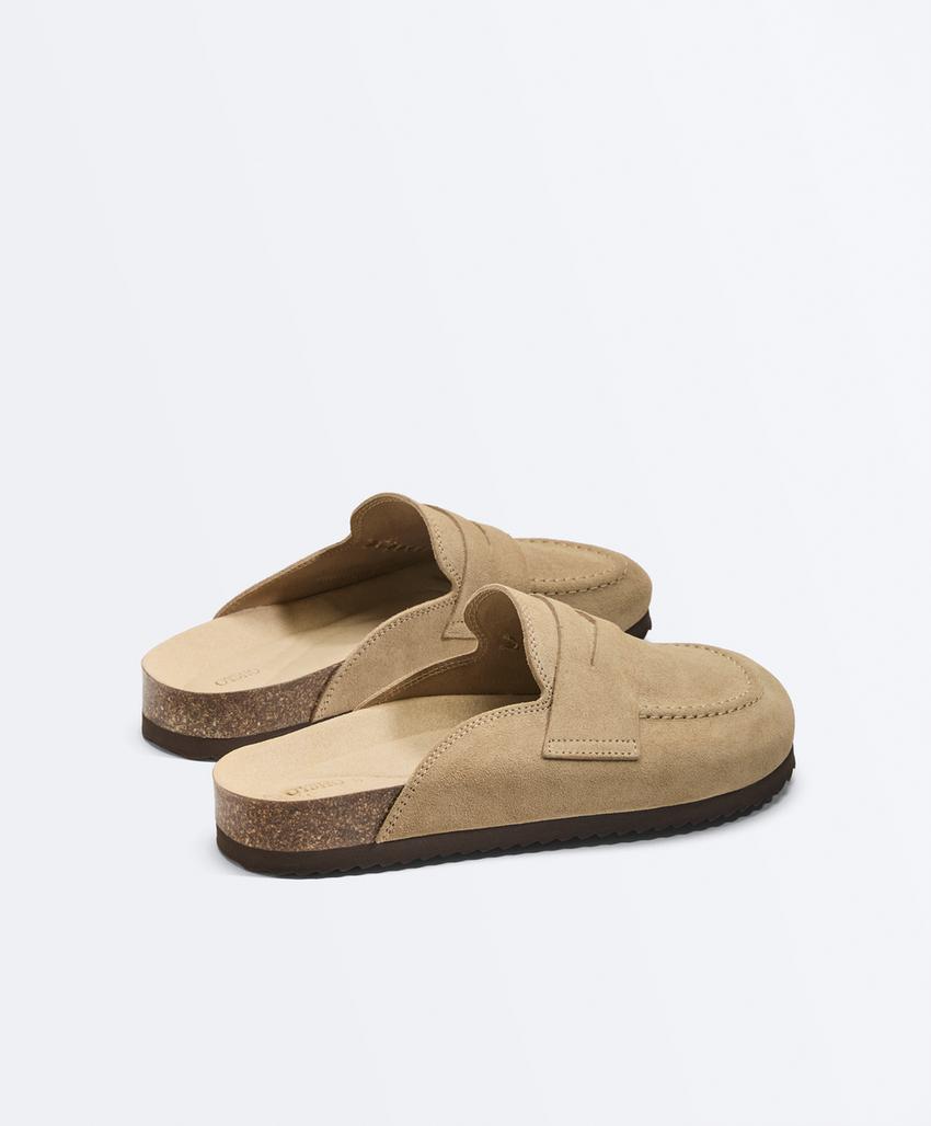 Замшевые сабо