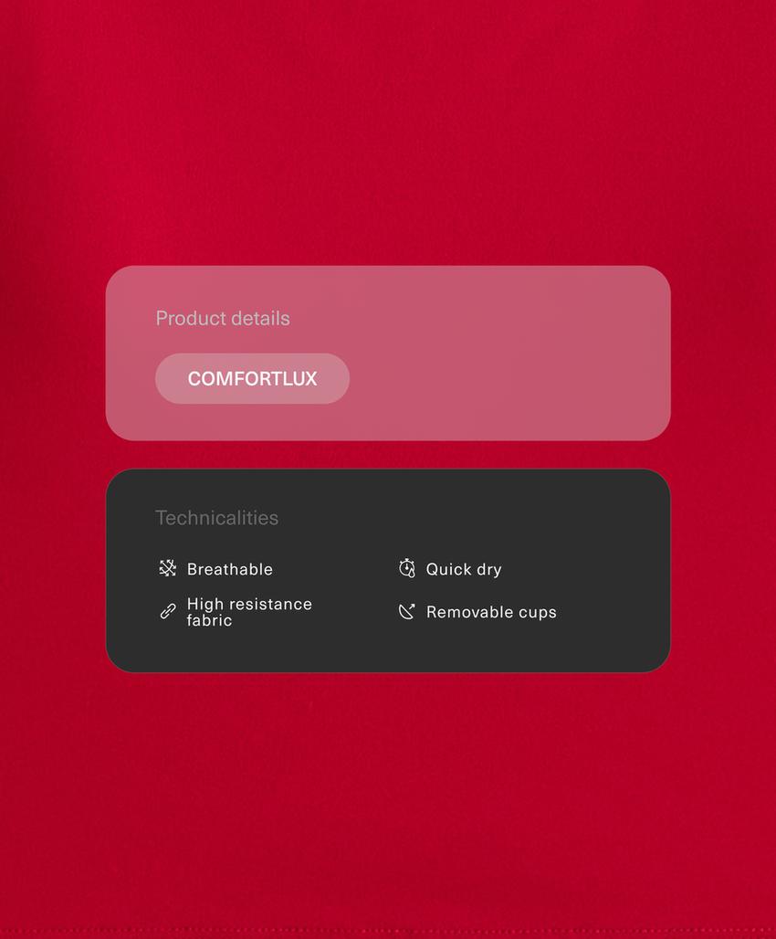 Топ Comfortlux с перекрестной спинкой