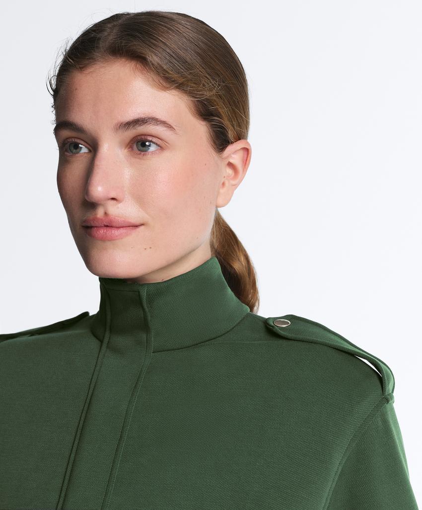 Длинная куртка Utility с поясом из хлопка и модала