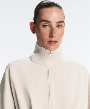 Куртка пике с поясом и складками, с хлопком- Заказать в России