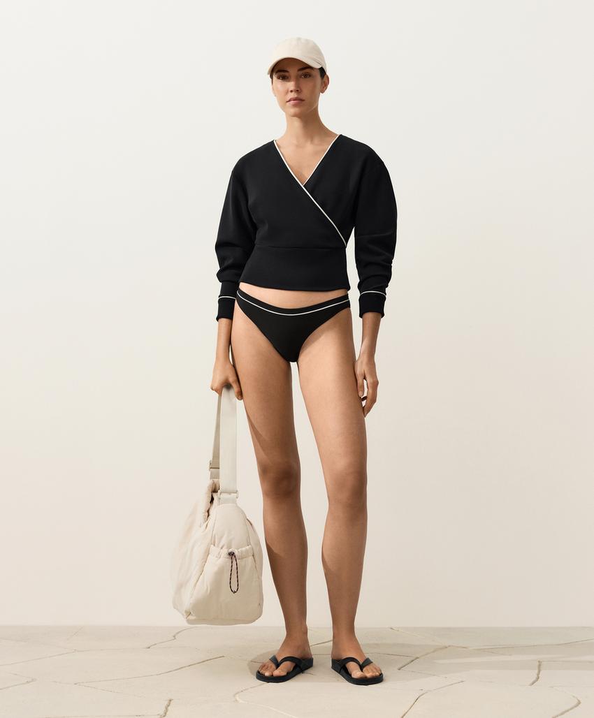 Классические плавки бикини с Piping