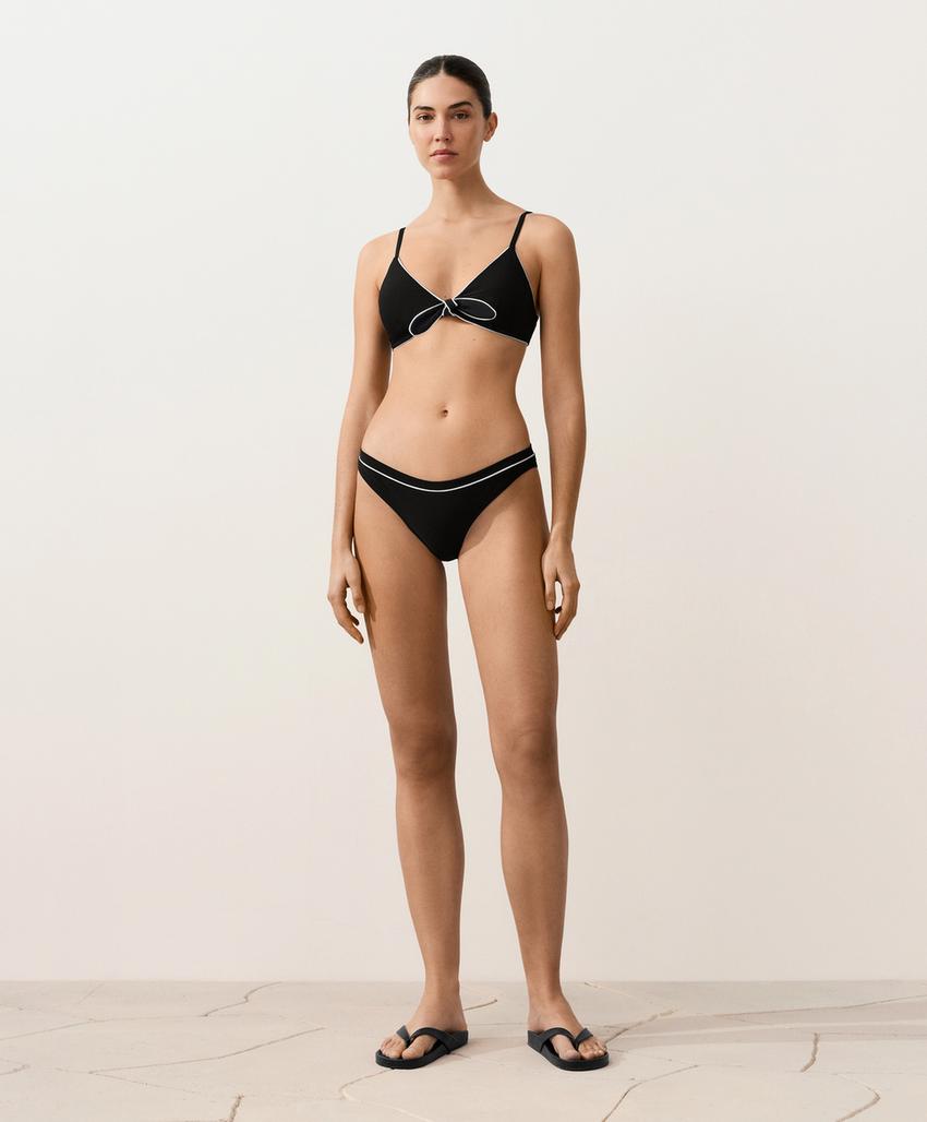 Классические плавки бикини с Piping