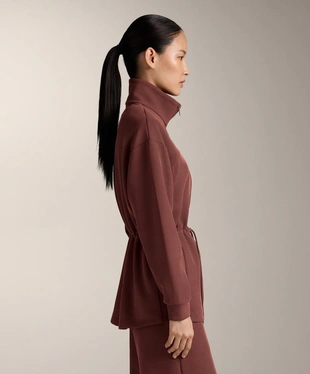 Длинная куртка с регулируемой талией- Заказать в России