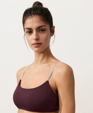 Бандо бикини с контрастными бретелями- Заказать в России