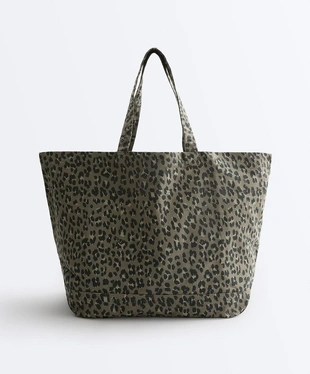 Сумка-шопер с леопардовым принтом- Заказать в России
