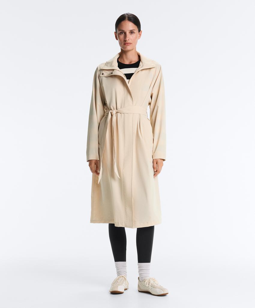 Удлиненный ультралегкий плащ с водонепроницаемостью 10 000 мм