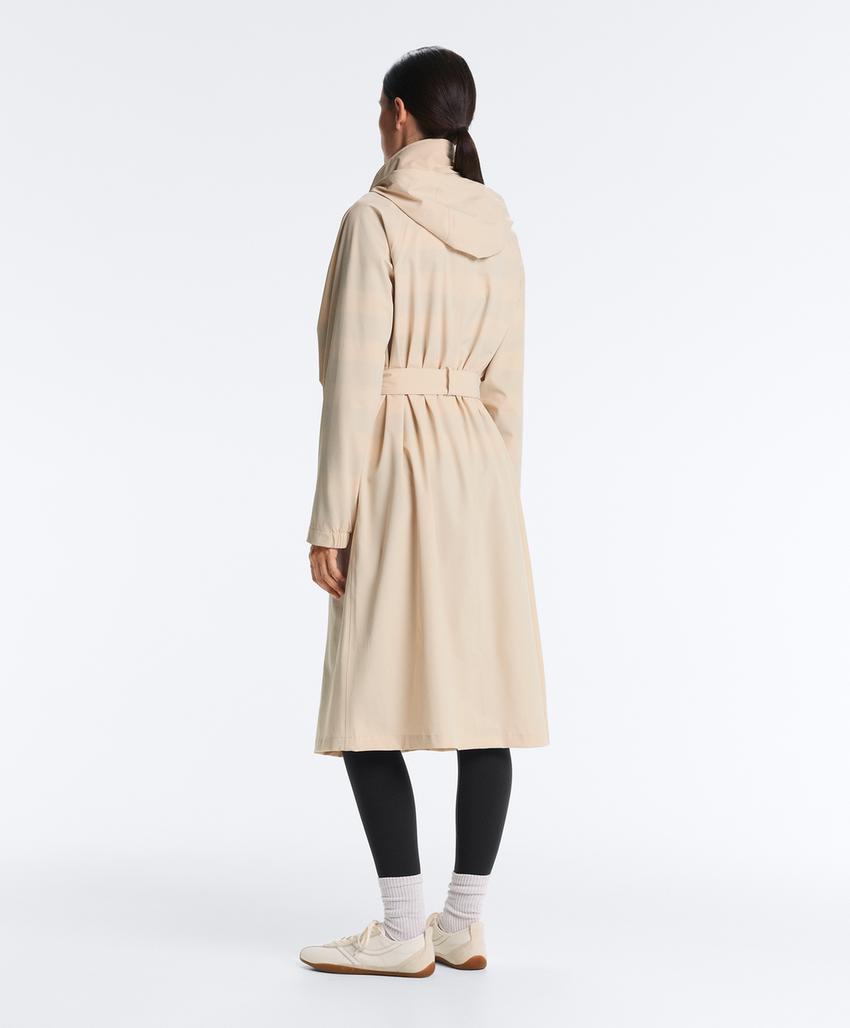 Удлиненный ультралегкий плащ с водонепроницаемостью 10 000 мм