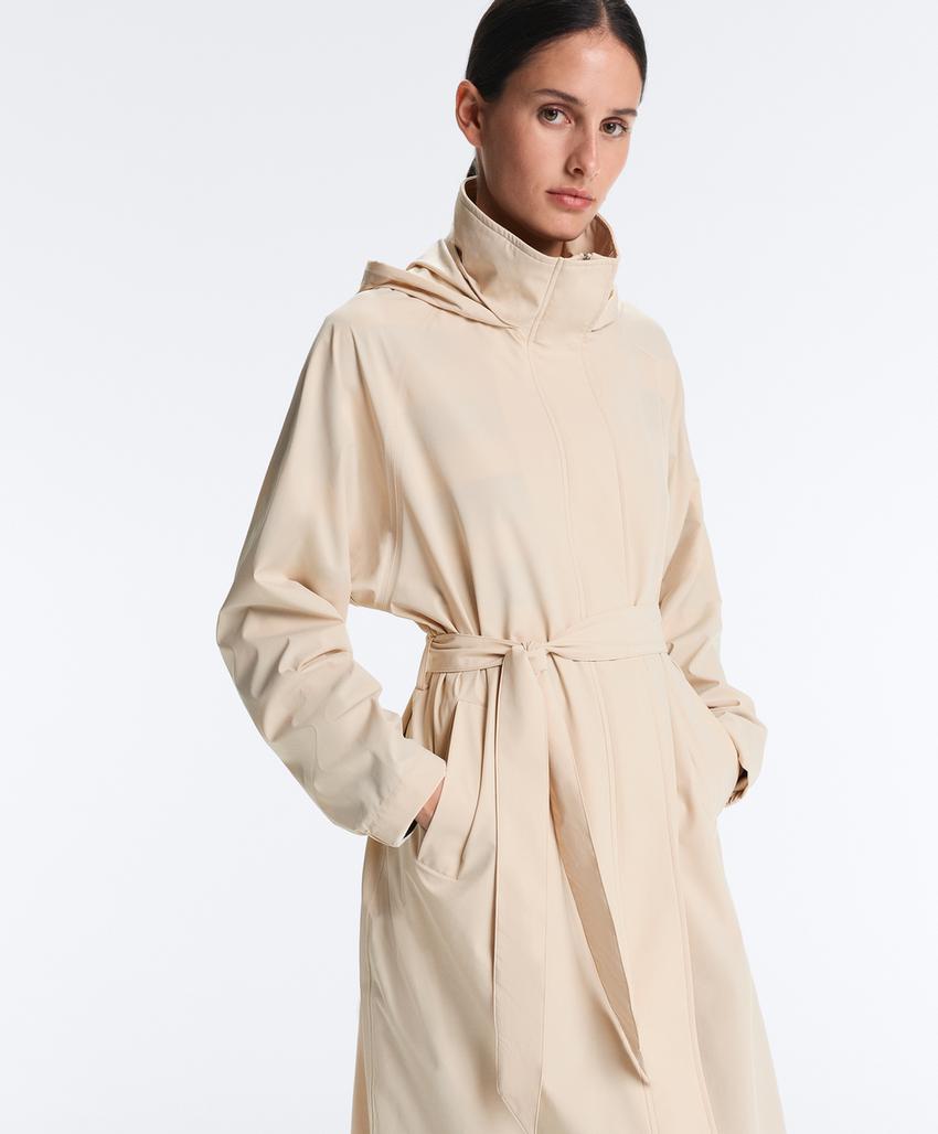 Удлиненный ультралегкий плащ с водонепроницаемостью 10 000 мм