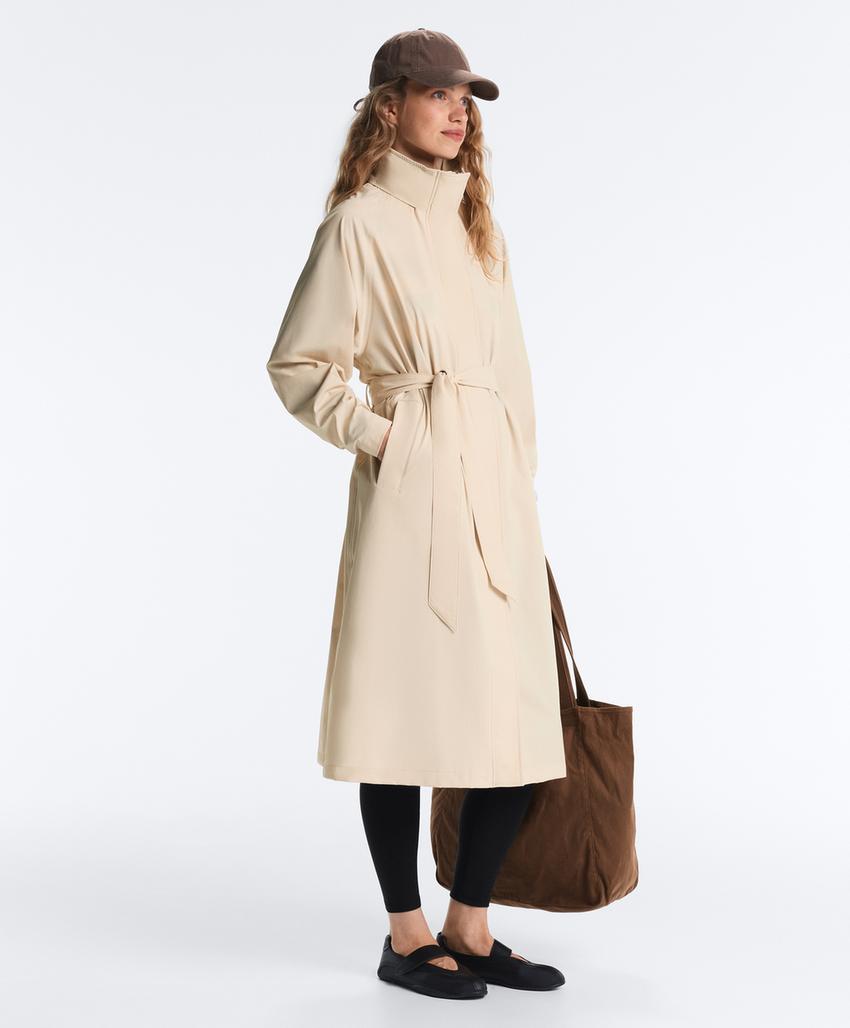 Удлиненный ультралегкий плащ с водонепроницаемостью 10 000 мм