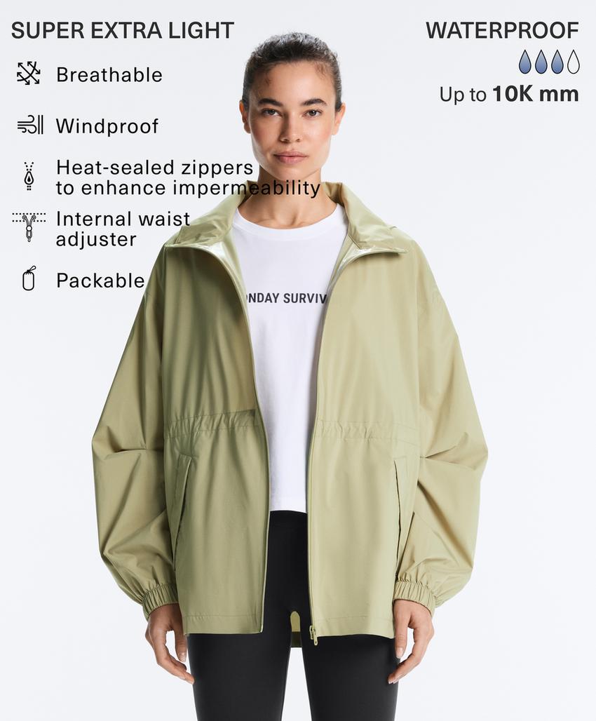 Ультралегкая упаковываемая куртка, водонепроницаемость 10 000 мм