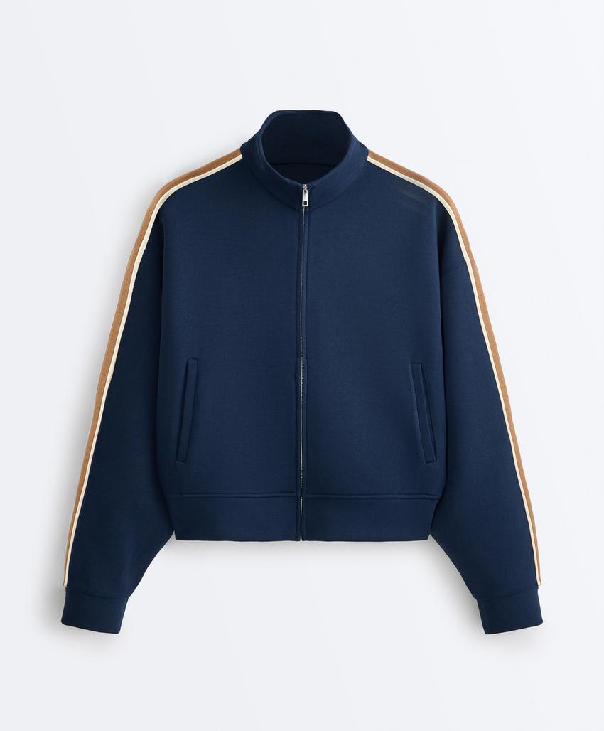 Куртка из твила с лампасами