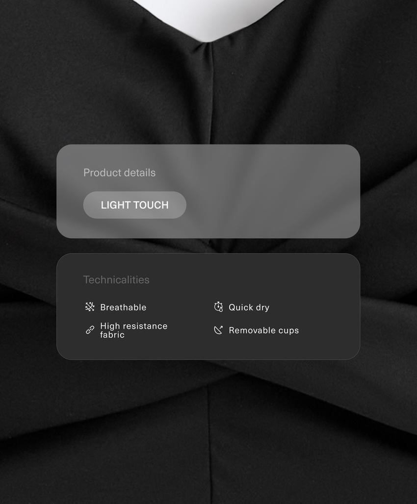Tank top Light Touch с перекрестной спинкой