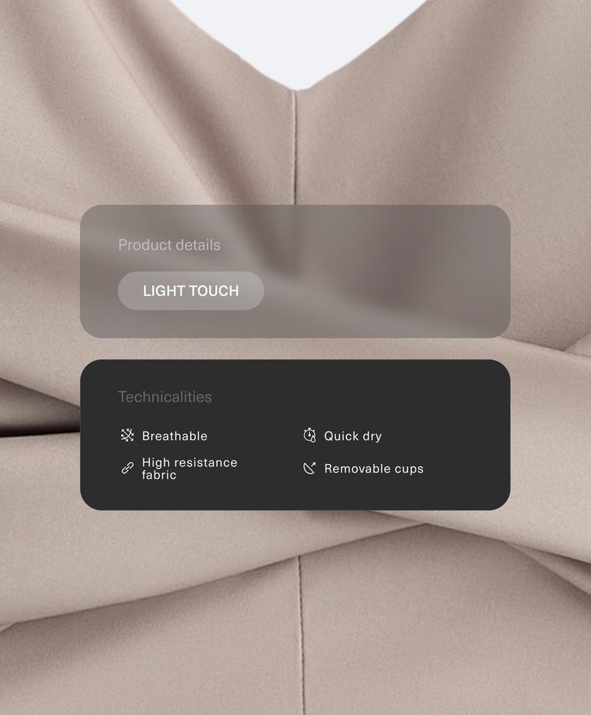 Tank top Light Touch с перекрестной спинкой