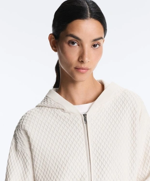 Вязаная куртка с капюшоном- Заказать в России