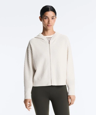 Вязаная куртка с капюшоном- Заказать в России