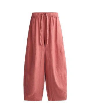 Брюки Balloon из 100%-го льна- Заказать в России